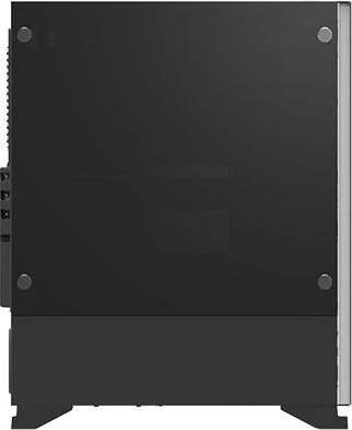 Zalman S5, schwarz, Glasfenster
