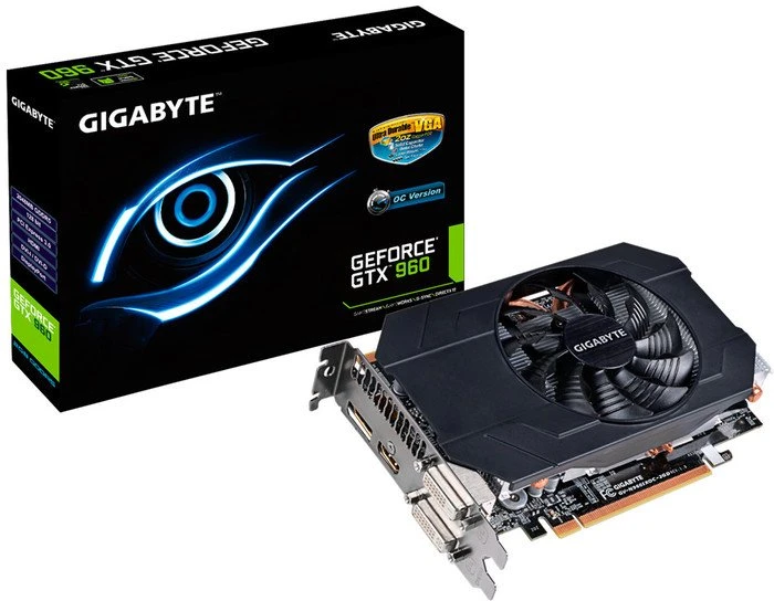 GIGABYTE GeForce GTX 960 Mini OC, 2GB GDDR5, 2x DVI, HDMI, DP
