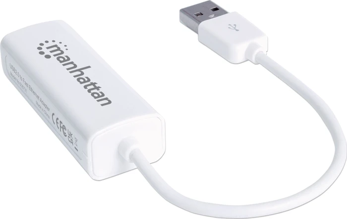 Manhattan LAN-Adapter, RJ-45, USB-A 2.0 [Stecker]