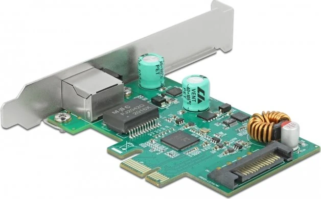 DeLOCK 2.5G LAN-Adapter, RJ-45, PCIe 2.1 x1, PoE+