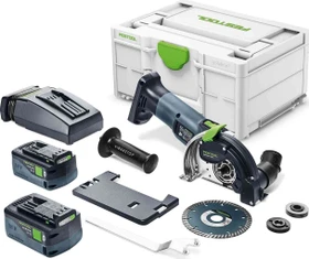 Festool DSC-AGC 18-125 FH 5.2 EBI-Plus Akku-Trennschleifer inkl. Systainer + 2 Akkus 5.2Ah + Absaugeinheit
