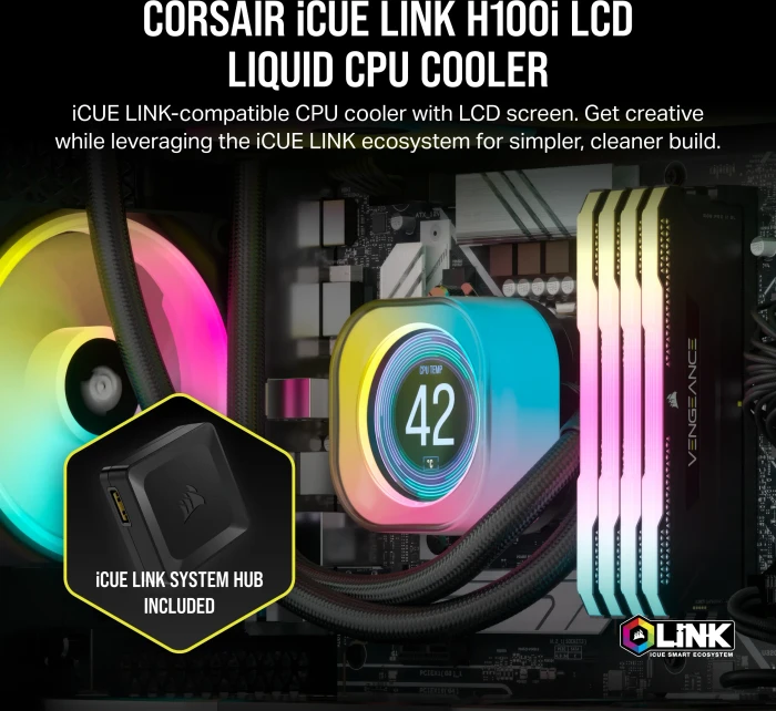 Corsair iCUE LINK H100i LCD RGB