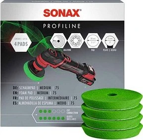 Sonax Profiline SchaumPad medium 75, 4Stk.