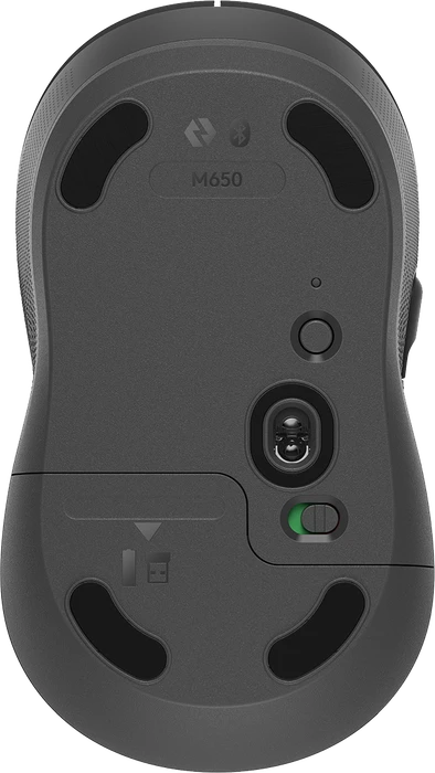 Logitech Signature M650 Medium, Graphite, Logi Bolt, USB/Bluetooth