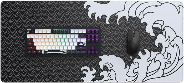 Dark Project ALU87B Bushido Gaming Keyboard, schwarz/weiß, LEDs RGB, g3ms Moonstone, USB, US