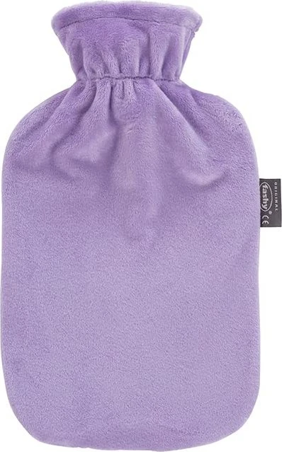 Fashy Wärmflasche mit Flauschbezug flieder