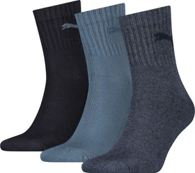 Puma Kurze Crew Socken denim blue, 3 Paare
