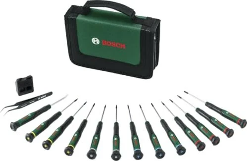 Bosch DIY Präzision Schraubendrehersatz inkl. Tasche, 15-tlg.