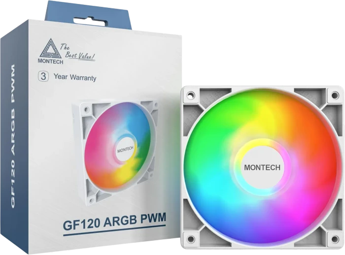 Montech GF120 ARGB PWM, weiß, 120mm