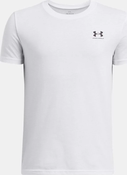 Under Armour Sportstyle Funktionsshirt kurzarm weiß/schwarz (Junior)