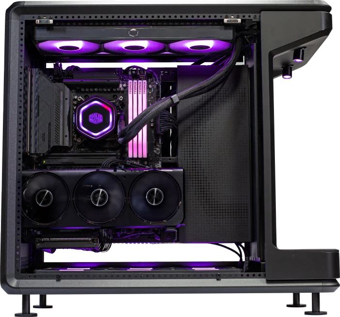 Cooler Master MasterFrame 360 Stage Mirror, schwarz, Glasfenster