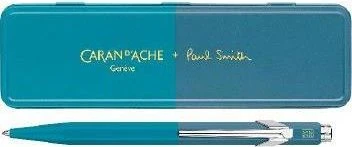 Caran d'Ache 849 Paul Smith Kugelschreiber cyan blue/steel blue, Metalletui