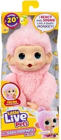 Moose Toys Little Live Pets My Baby Mini Monkey Luna Lemon
