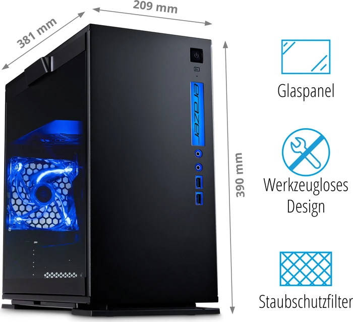 Medion Erazer Engineer P10, Core i5-12400F, 16GB RAM, 1TB SSD, GeForce RTX 3060