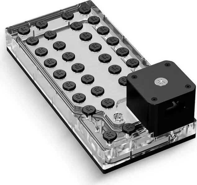 EK Water Blocks Quantum Line EK-QuantumX Loophole Distro Plate 280 D5 PWM, Acryl, schwarz, mit Pumpe
