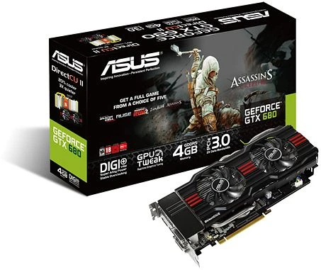 ASUS GeForce GTX 680, GeForce GTX 680, 4GB GDDR5, 2x DVI, HDMI, DP