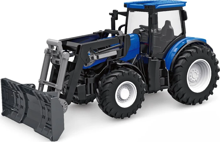 Amewi RC Traktor mit Räum-/Schiebeschild RTR 1:24