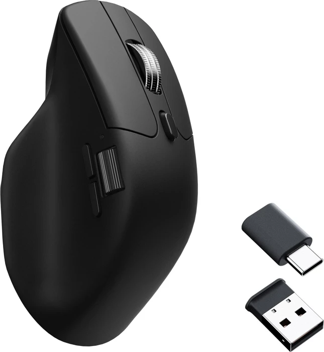 Keychron M6 Silent Wireless Mouse schwarz, 1K PixArt 3395, USB/Bluetooth