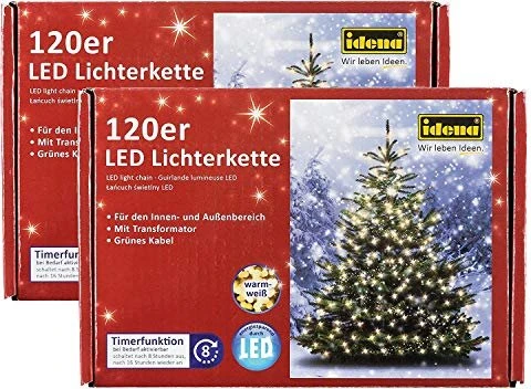 Idena Lichterkette LED 120x warmweiß