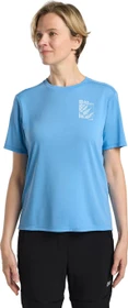Jack Wolfskin Vonnan Graphic Funktionsshirt kurzarm explore mid blue (Damen)