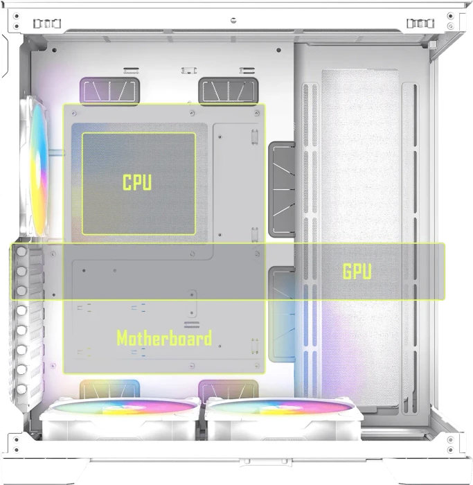 Antec Constellation C8 White ARGB, Glasfenster