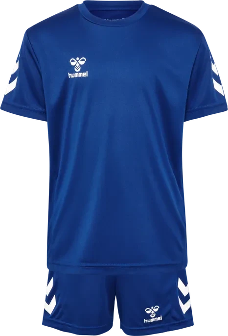 hummel Logo Set kurzarm true blue (Junior)