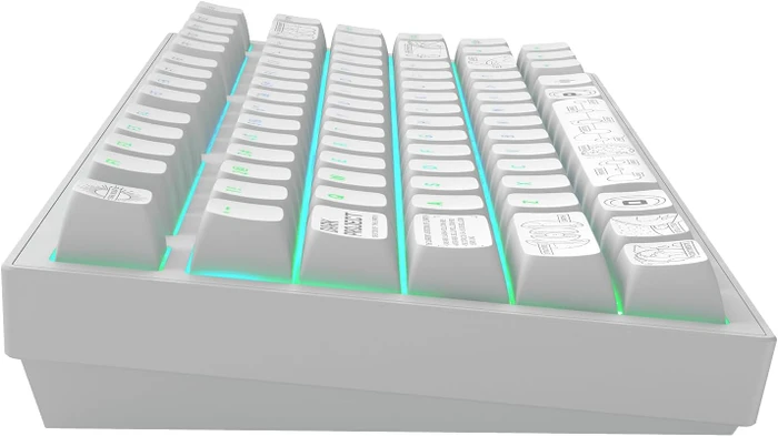 Dark Project ALU81A Terra Nova Wireless Gaming Keyboard, weiß, LEDs RGB, g3ms Moonstone, USB/Bluetooth, US