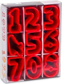 Städter Zahlen Kunststoff Ausstecher-Set, 9-tlg.