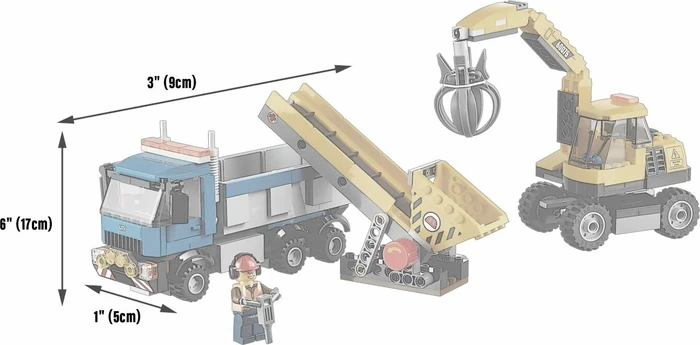 LEGO City Abriss-Experten - Bagger und Transportwagen