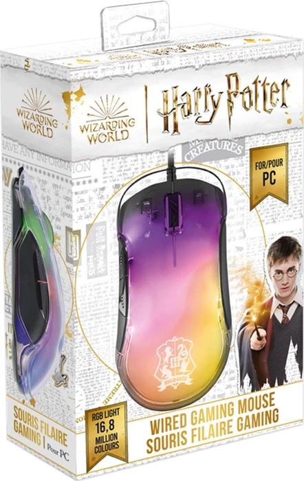 Freaks and Geeks Harry Potter Backlit Gaming Maus schwarz/transluzent, USB