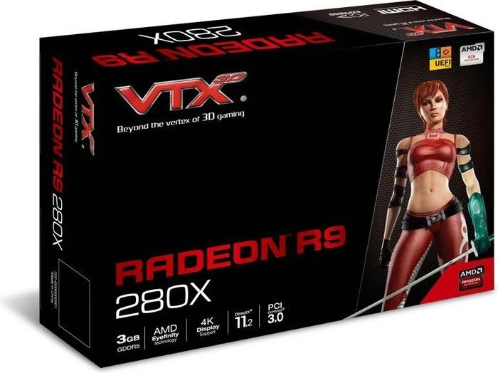 VTX3D Radeon R9 280X V3, 3GB GDDR5, DVI, HDMI, 2x mDP