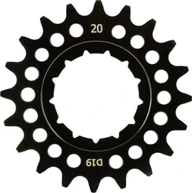 KMC Steck-Zahnkranz 20 Zähne für Rohloff breit schwarz