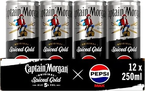 Captain Morgan Spiced Gold & Cola 250ml