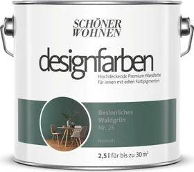 Schöner Wohnen Designfarben innen besinnliches waldgrünmatt, 2.5l