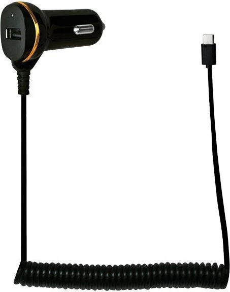 LogiLink USB Kfz-Netzteil mit USB-C-Kabel 1x USB-Port 10.5W schwarz