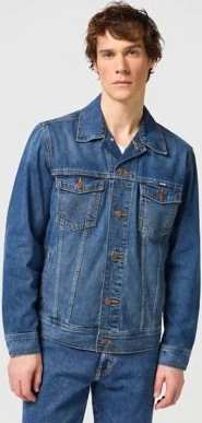 Wrangler Regular Classic Denim Jeansjacke mid stone (Herren)