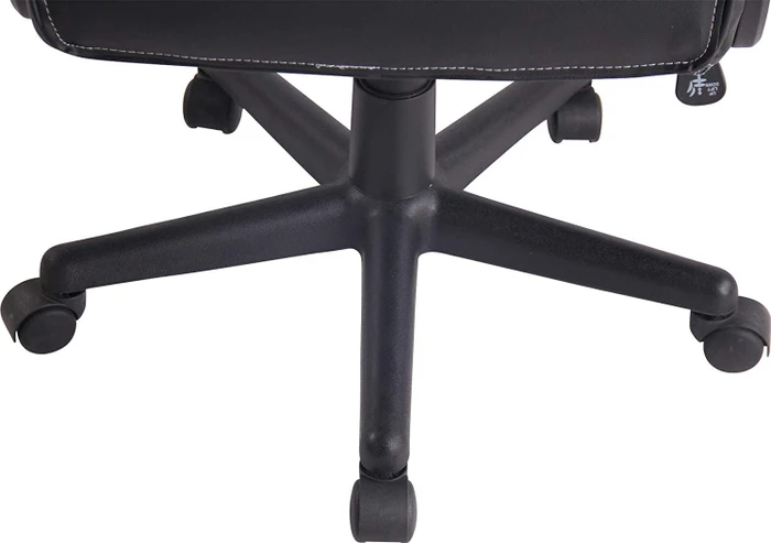 CLP Elbing Kunstleder Bürostuhl, schwarz/blau