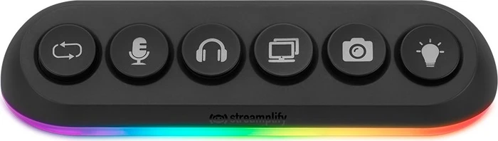 Streamplify Hub Deck 5 RGB USB-Hub, 4x USB-A 3.0/1x USB-A 2.0, USB-A 3.0 [Buchse]