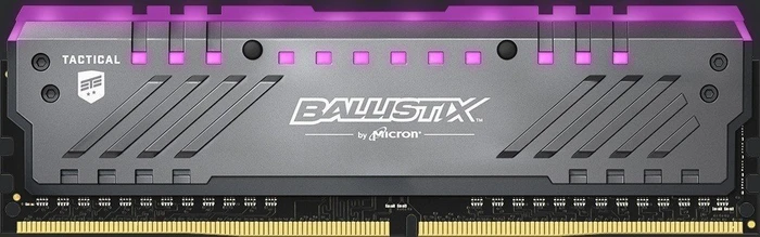 Crucial Ballistix Tactical Tracer RGB UDIMM 32GB Kit, DDR4-3000, CL15-16-16, 2R