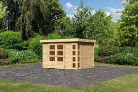 Karibu Kerko 5 Gartenhaus natur