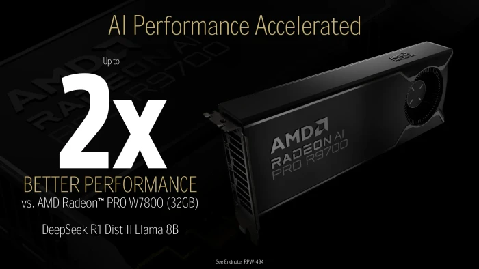 AMD Radeon AI PRO R9700, 32GB GDDR6, 4x DP