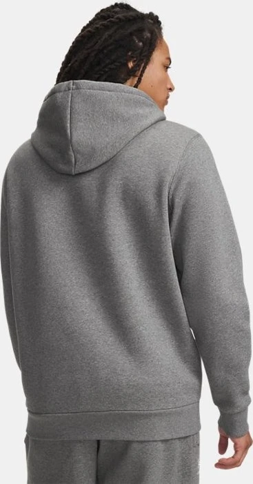 Under Armour Icon Fleece Hoodie pitch grey medium heather/white (Herren)