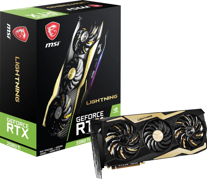 MSI GeForce RTX 2080 Ti Lightning, 11GB GDDR6, HDMI, USB-C, 3x DP