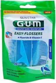 Sunstar Gum EasyFlossers Zahnseide, 30 Stück