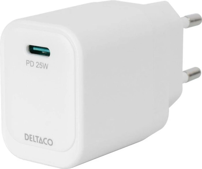 Deltaco USB-C Wall Charger 25W weiß