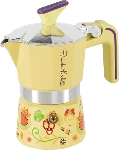 Pedrini Frida Kahlo 1 Tasse Espressokanne gelb