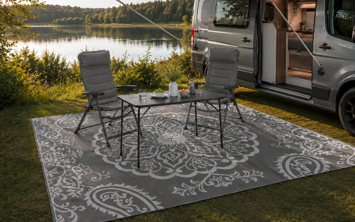 Berger Grey Ornament Zeltteppich