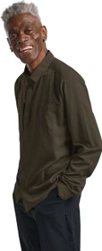 Jack Wolfskin Sierra Canyon Hemd langarm obsidian moss (Herren)