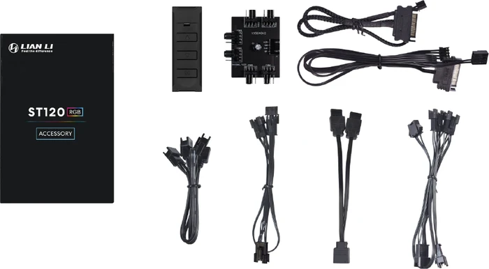 Lian Li ST120, weiß, LED-Steuerung, Lüftersteuerung, 120mm, 3er-Pack