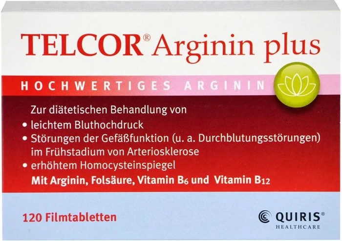 Telcor Arginin plus Filmtabletten, 120 Stück